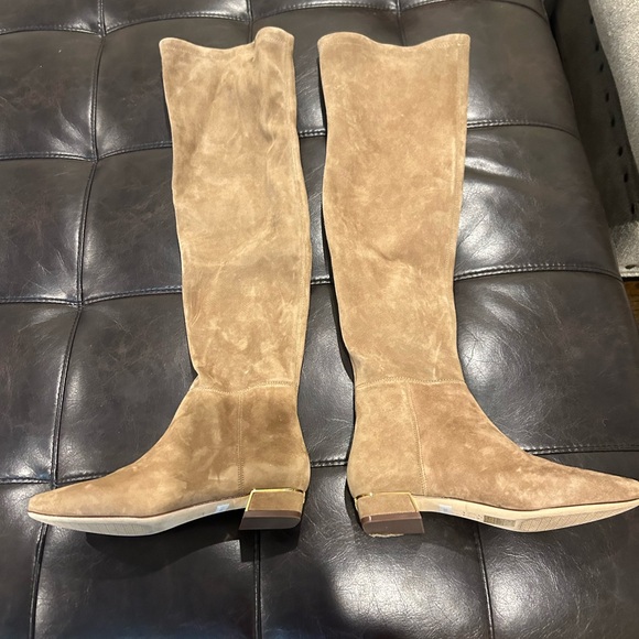 Tory Burch Brown Over the Knee Boots